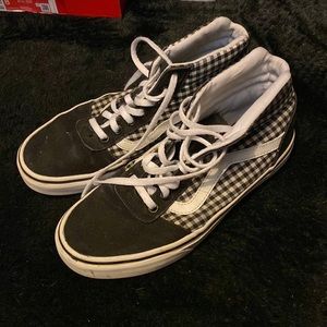 Buffalo Plaid High Top Vans